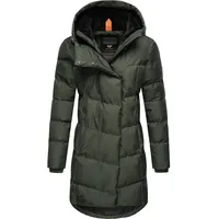 Ragwear Wintermantel "Pavla", Damen, Gr. XL (42), grün (grasgrün), Außenmaterial: 100% Polyester, Innenfutter: 100% Polyester, Wattierung: 100% Polyester, figurbetont ca.