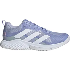 adidas Court Team 2.0 W Hallenschuhe Damen in violet tone-ftwr white-clear pink, Größe 41 1/3 - 41 1/3 EU
