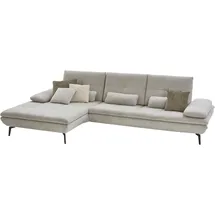 die planbar Ecksofa DIE PLANBAR "MP-IN23002 L-Form", beige (cyber ecru), B:322cm H:93cm T:188cm, 100% Recyceltes Polyester, Sofas, Ecksofa, wahlweise mit Armteil- und Sitztiefenverstellung