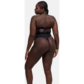 DORINA Stringbody "Sublime Sculpt", Damen, Gr. 85, Cup A, schwarz, Obermaterial: 79% Polyamid, 17% Elasthan, 4% Polyester, unifarben, Bodys Stringbody, Mit abnehmbaren Trägern