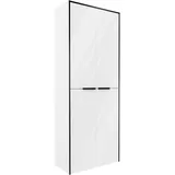 Fackelmann Flair Hochschrank 63 x 163,3 x 32 cm Weiß/Schwarz Holz