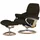 Stressless Relaxsessel Reno Leder 92 x 110 x 80 cm Braun mit Hocker