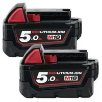 Milwaukee 4932451242 M18 B5 Werkzeug-Akku 18 V 5.0 Ah