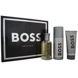 HUGO BOSS Bottled Eau de Toilette 100 ml + Shower Gel 100 ml + Deo Spray 150 ml Geschenkset