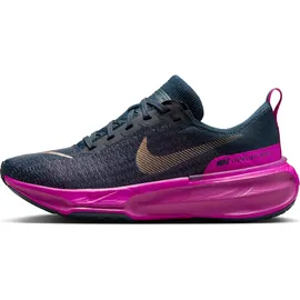 Nike WMNS ZoomX Invincible Run FK Damen Armory Navy/MTLC Red Bronze-Vivid 40