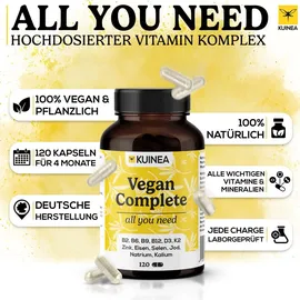 KUINEA Vegan Complete Multivitamin Kapseln 120 St.