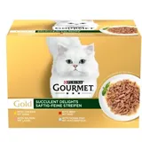 Purina Gourmet Gold Saftig feine Streifen Sorten-Mix 96 x 85 g