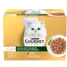 Purina Gourmet Gold Saftig feine Streifen Sorten-Mix 96 x 85 g