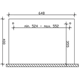 SKANHOLZ Ancona 648 x 400 cm schiefergrau