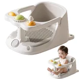 Badewannensitz Baby, Badesitz, Saugnapf Badewannensitz Für Sichereres Sitzen Im Baden, 360° Rundumschutz, Tragbarer Vollumschlossener Rutschsicherer Sitz Mit Aufrechter Position Für Familie