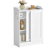 VASAGLE Badezimmerschrank 60 x 80 x 20 cm Weiß