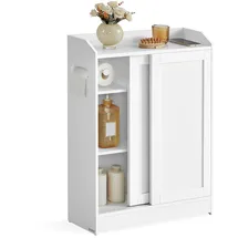 VASAGLE Badezimmerschrank 60 x 80 x 20 cm Weiß