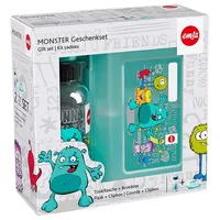 Emsa Monster Brotdose & Kindertrinkflasche Geschenk-Set, 2-tlg. (518138)