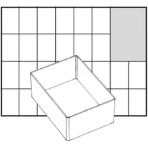 RAACO A7 1 Facheinsatz einzeln 47x79x109 mm