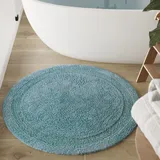 Wecon Home Badteppich Knut, 80 cm rund, Rauch blau