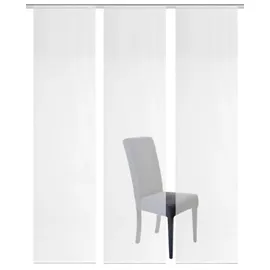 VISION S Schmidt Schiebewand Rom 3er-Set Polyester Weiß 60 x 260 cm