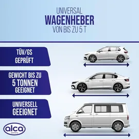 Alca Wagenheber Stahl grau 197-382 mm