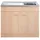kochstation Spülenschrank KS-Elster 100 x 50 x 85 cm Braun