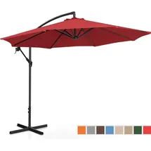 Uniprodo Ampelschirm Ø 300 cm neigbar bordeaux