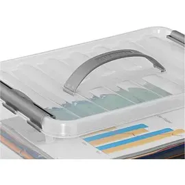 SUNWARE Aufbewahrungsbox Q-line H6162602 15l Deckel Tragegriff tr