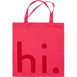 Design Letters Hi Einkaufstasche rosa