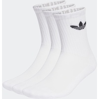 adidas Trefoil Cushion Crew Socks 3er Pack white 37-39