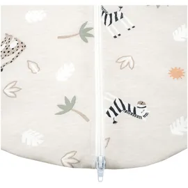 Julius Zöllner Sommerschlafsack Jersey, 0,5 TOG, waschbar bei 60°C, Made in Germany, OEKO TEX Standard 100, Savanne beige, Gr. 68/74