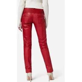 Ricano Lederhose Donna Slim Fit Rot M