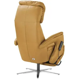 Hukla Relaxsessel Pierre Leder 75 x 126 x 177 cm Gelb elektrisch