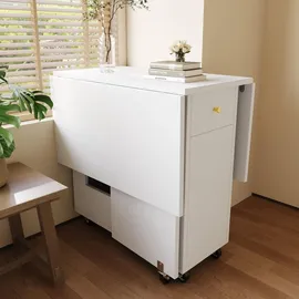 stilvora Esstisch klappbar 2-4 Personen 0 x 0 x 0 cm weiß