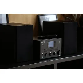 PEAQ PMS 400 Micro Hifi System mit DAB+/FM Tuner (Schwarz)
