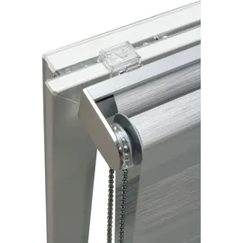 GARDINIA Doppelrollo de Luxe 160 x 180 cm grau