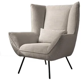 KAWOLA Relaxsessel IVA Cord 90 x 112 x 94 cm Taupe
