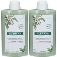 KLORANE Shampoing gainant à l'Amande Shampooing 2x400 ml