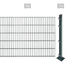 Arvotec Doppelstabmattenzaun 20 m x 103 cm grau/Kunststoff