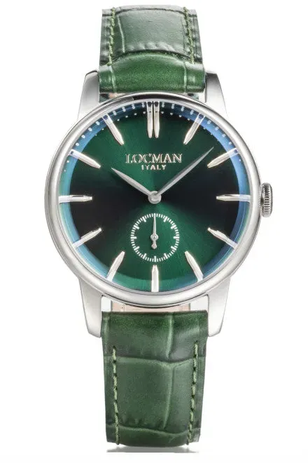 Locman 0257A03A-00GRNKPD Classic 1960 Quartz Men's Watch