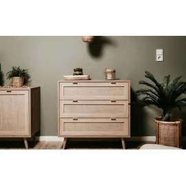 Finori Kommode Bali 80 x 80 x 40 cm Braun / Mehrfarbig