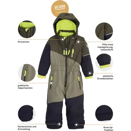 KILLTEC FIRST INSTINCT by killtec Kinder Skioverall/Schneeanzug mit Kapuze FISW 27 MNS ONPC, dunkeloliv, 86, 42106-000