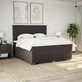 vidaXL Boxspringbett 180 x 200 cm Dunkelbraun