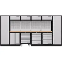 Kraftwerk Mobilio 6er Kombi, 2x Hochschrank, Werkstattwagen, Buche