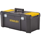Stanley Werkzeugbox/Werkzeugkasten (26", 66,5x33,5x28cm, Beladung bis zu 12kg, Werkzeugkoffer mit Metallschließen, Organizer mit entnehmbarer Trage, robuster Koffer aus Kunststoff) STST82976-1