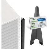 HEXIM Verkleidungspaneel, (Siding Fassadenpaneele außen Fassadenverkleidung wetterfest Kunststoffpanelee PVC-U Verkleidung Außenwand Hausverkleidung UV-beständig - (Außeneckprofil anthrazit)