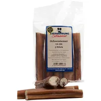 Tiernahrung Schwenner – Ochsenziemer für Hunde – 12cm große Kauartikel - 5 Stck. für langanhaltenden Kauspaß