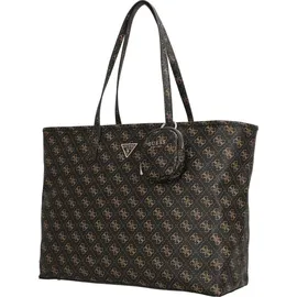 GUESS Shopper Power Play II Large Tech Tote Brown Logo