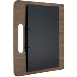 Securit® Ringbuch Speisekarte "Walnut Range", Walnussholz, inkl. einer A4 Kreidetafel, um mehrere A4 Seiten darzustellen, Walnuss 32,7x30x2,6 | 0,4kg
