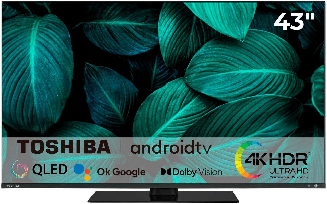 Toshiba 43QA7D63DG LED-Fernseher (108 cm/43 Zoll, 4K Ultra HD, Android TV) schwarz