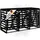 deluke Mülltonnenbox BOUMI 240 x 91,5 x 128,5 cm schwarz