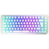 endorfy Thock 75% Wireless Pudding, Onyx White, PBT LEDs RGB, hot-swap, Kailh Box Black USB/Bluetooth, DE (EY5D020)