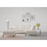 sit&more Ecksofa »Fashion L-Form«, wahlweise mit Kopfteilverstellung und Vorziehsitz, motorisch, beige