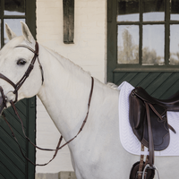 Kentucky Horsewear Dressurschabracke Fishbone Sattelunterlage Weiß